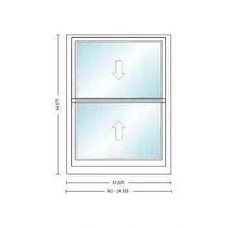 Main 1 - ANDERSEN 400 SERIES TW2836 WHT DH UNIT HIGH PERF LOW- E4 GLASS # 1600077 - Arlington Coal & Lumber