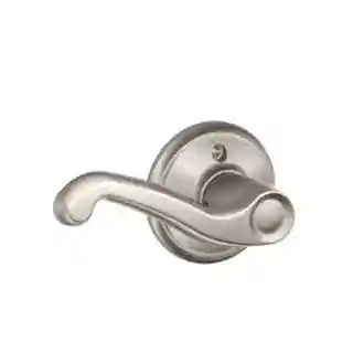 Main 1 - SCHLAGE FLARE DUMMY KNOB (LEFT) SATIN NICKEL F170-FLA-619 - Arlington Coal & Lumber