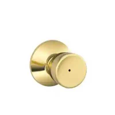 SCHLAGE BELL PRIVACY KNOB BRIGHT BRASS F40 BEL 605  - Arlington Coal & Lumber