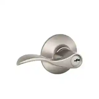 Main 1 - SCHLAGE F51 ACC 619 ENTRY SET SATIN NICKEL FINISH - Arlington Coal & Lumber
