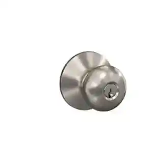 Main 1 - SCHLAGE PLYMOUTH ENTRY LOCK SATIN NICKEL F51 PLY 619 - Arlington Coal & Lumber