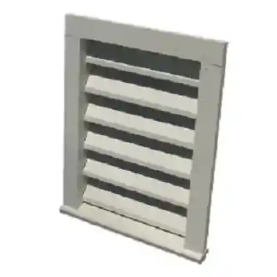 PVC 12X18 GABLE LOUVER VENT W/FLATCASING. - Arlington Coal & Lumber