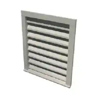 Main 1 - PVC 18X24 GABLE LOUVER VENT W/FLATCASING. - Arlington Coal & Lumber