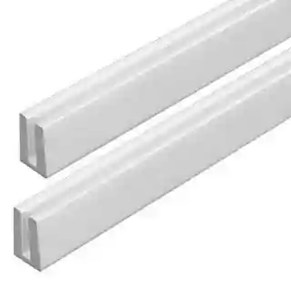 Main 1 - 96" PVC C-CHANNEL WHITE CAP FOR PVC LATTICE PANELS - Arlington Coal & Lumber