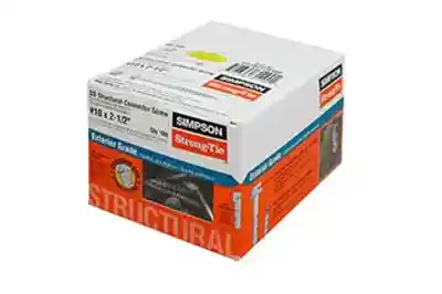 SIMPSON #10 X 2-1/2" CONNECTOR SCREW (100/BX 4BX/CTN) - Arlington Coal & Lumber