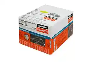 Main 1 - SIMPSON #10 X 2-1/2" CONNECTOR SCREW (100/BX 4BX/CTN) - Arlington Coal & Lumber