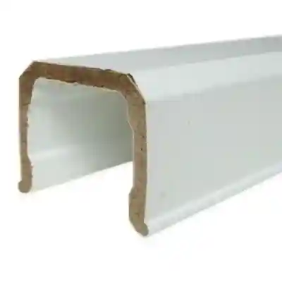 Main 1 - 8 FT MATTE WHITE TIMBERTECH DRINK RAIL (UNDRILLED & INCLUDES HARDWARE TO ATTACH DECK BOARD) - Arlington Coal & Lumber