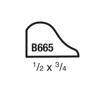 (B665) 1/2" X 3/4" CLEAR PINE BASE CAP MOULDING - Arlington Coal & Lumber