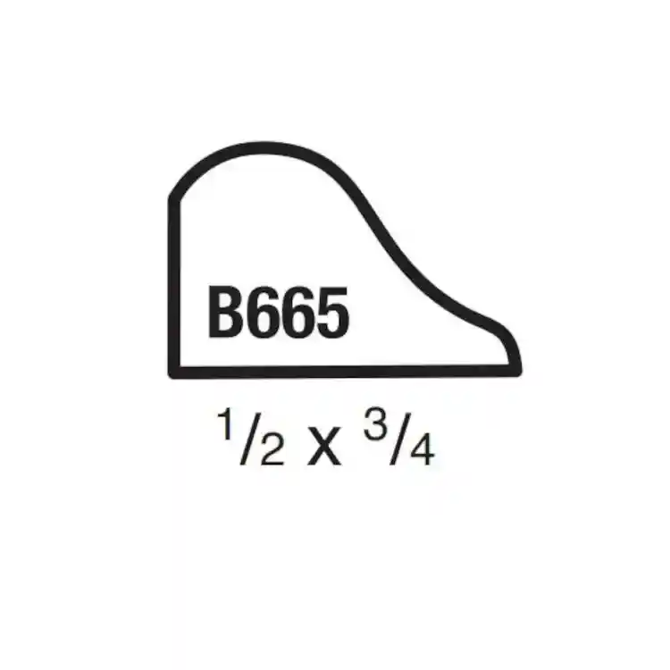 Main 2 - (B665) 1/2" X 3/4" CLEAR PINE BASE CAP MOULDING - Arlington Coal & Lumber