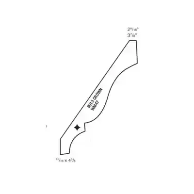 (8013) PINE 9/16" X 4-5/8" CLEAR PINE CROWN MOULDING *** OG COVE EDGE *** 10'-16' - Arlington Coal & Lumber