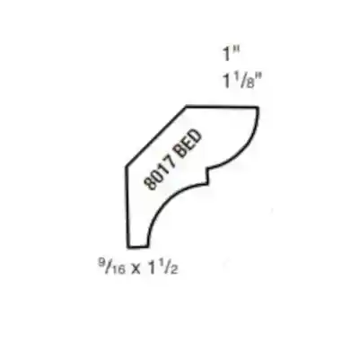 (8017) 9/16 X 1-1/2" CLEAR PINE BED MOULDING - Arlington Coal & Lumber