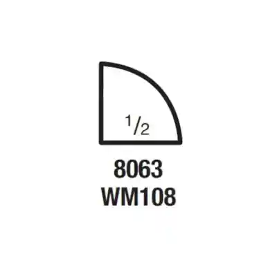 (8063) 1/2" X 1/2" CLEAR PINE QUARTER ROUND MOULDING - Arlington Coal & Lumber