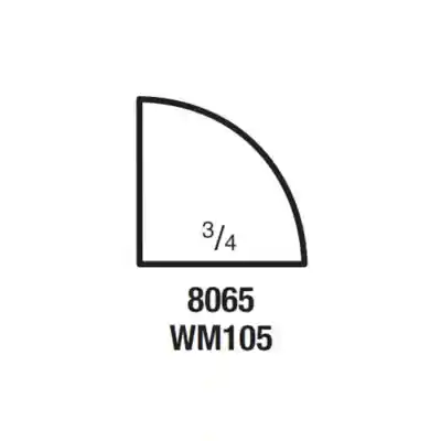 (8065) 3/4" X 3/4" CLEAR PINE QUARTER ROUND MOULDING - Arlington Coal & Lumber
