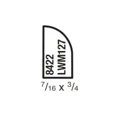 (8422) 7/16" X 3/4" CLEAR PINE CARPET STRIP MOULDING (BASE SHOE) - Arlington Coal & Lumber