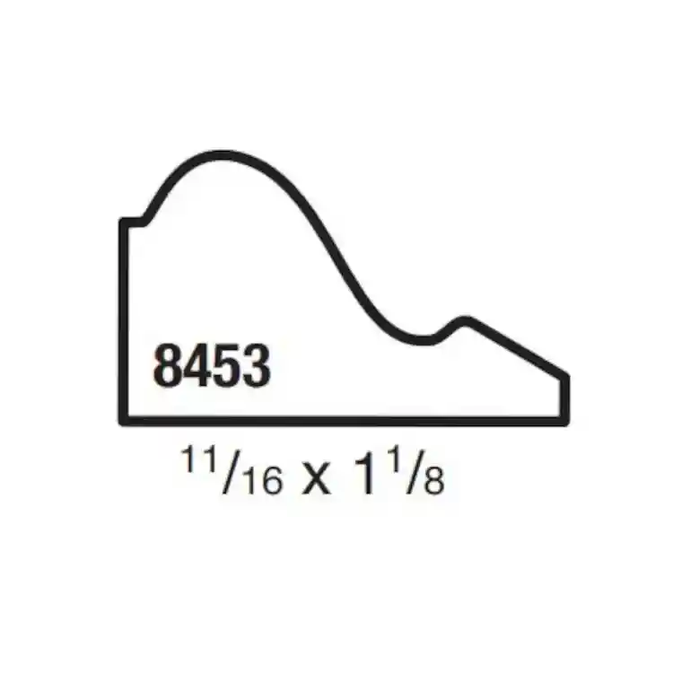Main 2 - (8453) 11/16" X 1-1/8" CLEAR PINE BASE CAP MOULDING - Arlington Coal & Lumber