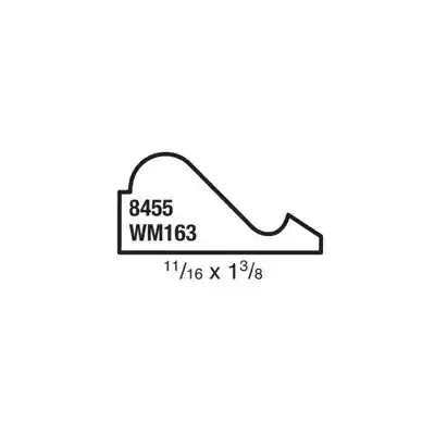 (8455) 11/16" X 1-3/8" CLEAR PINE BASE CAP MOULDING - Arlington Coal & Lumber