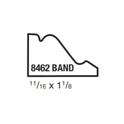 (8462) 11/16" X 1-1/8" CLEAR PINE BAND MOULDING  - Arlington Coal & Lumber