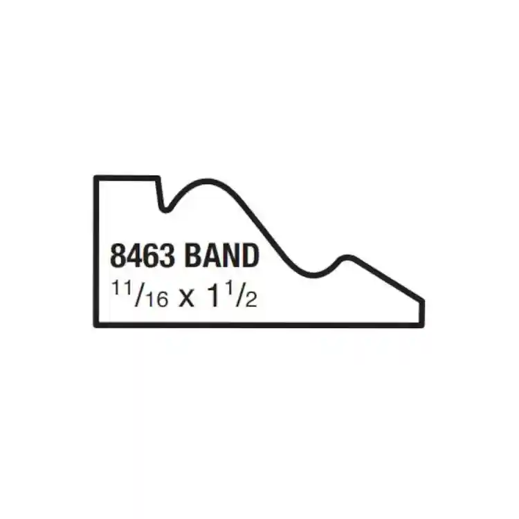 Main 2 - (8463) 11/16" X 1-1/2" CLEAR PINE BAND MOULDING - Arlington Coal & Lumber