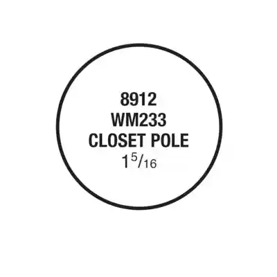(8912) 1-5/16" CLOSET POLE - Arlington Coal & Lumber
