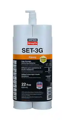 SIMPSON SET-3G™ EPOXY 8.5 OZ HIGH-STREGTH ANCHORING ADHESIVE (12/BX) - Arlington Coal & Lumber