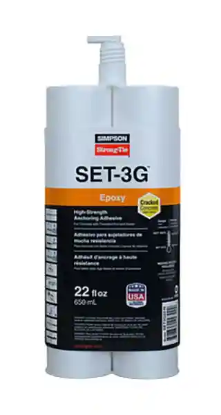 Main 1 - SIMPSON SET-3G™ EPOXY 8.5 OZ HIGH-STREGTH ANCHORING ADHESIVE (12/BX) - Arlington Coal & Lumber