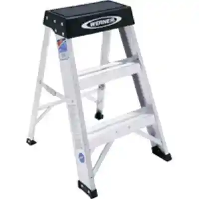 WERNER 2 FT. ALUM STEP LADDER TYPE-1A  300 LB (MODEL 150-B) - Burlington Lumber Company