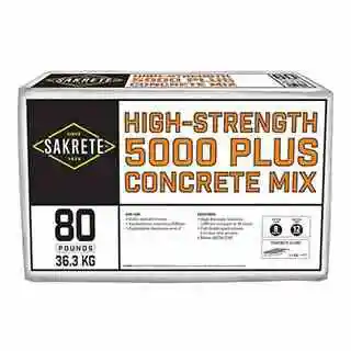 Main 2 - 50# BAG SAKRETE 5000-PLUS HIGH STRENGTH CONCRETE MIX .38 CU/FT (64 BAGS PER PALLET)  - Arlington Coal & Lumber