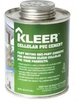 8 OZ. KLEER CELLULAR PVC CEMENT (#5007) - Arlington Coal & Lumber