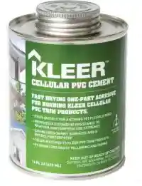 Main 1 - 8 OZ. KLEER CELLULAR PVC CEMENT (#5007) - Arlington Coal & Lumber