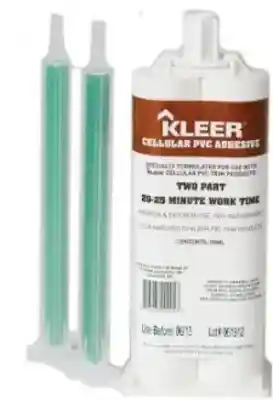 KLEER 50-ML TWO-PART FAST CURE CELLULAR ADHESIVE (4-7 MINUTE CURE TIME) #5020 - Arlington Coal & Lumber