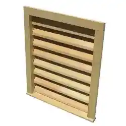 Main 1 - 18" X 24" WOOD LOUVER FLAT CASING (R.O. 19-3/4" x 25-1/2") - Arlington Coal & Lumber