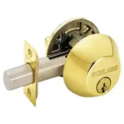 SCHLAGE B60N605 DEADBOLT BRIGHT BRASS ** BOXED ** - Arlington Coal & Lumber