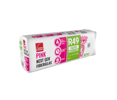OWENS CORNING R-49 KRAFT FACED 14" X 16" X 48" 32 SQFT 6/BATTS (OCBF92) 33.65LBS - Arlington Coal & Lumber