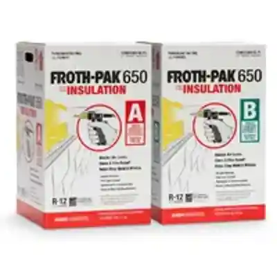 FROTH-PAK 650 A & B SPRAY FOAM INSULATION KIT 600 BOARD FEET (INCLUDES A, B & GUN) - Arlington Coal & Lumber