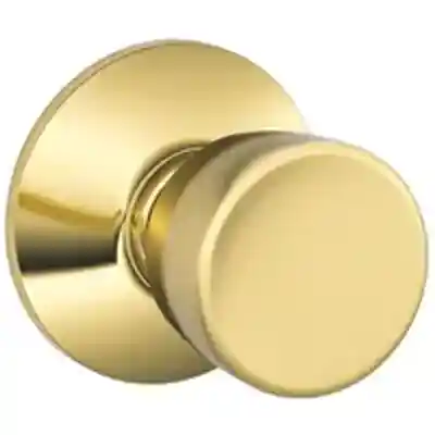 SCHLAGE BELL PASSAGE KNOB BRIGHT BRASS F10 BEL 605  - Arlington Coal & Lumber