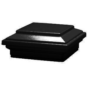 Main 2 - TREX TRANSCEND CHARCOAL BLACK 4" X 4" FLAT POST CAP - Arlington Coal & Lumber