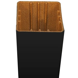 Main 2 - TREX TRANSCEND CHARCOAL BLACK 4" X 4" X 108" POST SLEEVE  - Arlington Coal & Lumber