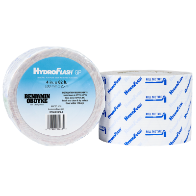 Main 2 - HYDROFLASH GP 4" X 82 FT ACRYLIC ADHESIVE FLASHING TAPE (6/BOX) - Arlington Coal & Lumber
