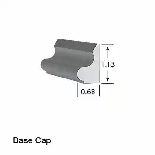 Main 1 - KLEER PVC BASE CAP 11/16" X 1-1/8" X 16' (8453) #5164 (20/PK) - Arlington Coal & Lumber