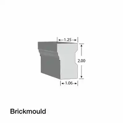 KLEER PVC BRICK MOULDING 1-1/4" X 2" X 17' (908) #5180P17 (6/PK) - Arlington Coal & Lumber