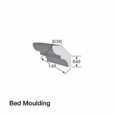 KLEER PVC BED MOULDING 9/16" X 1-5/8" X 16' #5075 (10/PK) - Arlington Coal & Lumber
