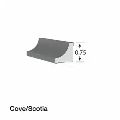 KLEER PVC COVE/SCOTIA 3/4" X 3/4" X 16' (8062) #5245 (40/pcs) - Arlington Coal & Lumber