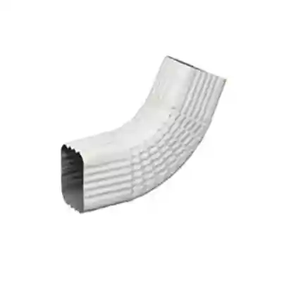L&R 2" X 3"  WHITE STYLE-B ALUMINUM 90-DEG ELBOW (SIDE ELBOW) - Arlington Coal & Lumber