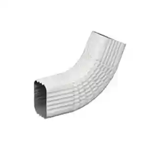 Main 1 - L&R 2" X 3"  WHITE STYLE-B ALUMINUM 90-DEG ELBOW (SIDE ELBOW) - Arlington Coal & Lumber