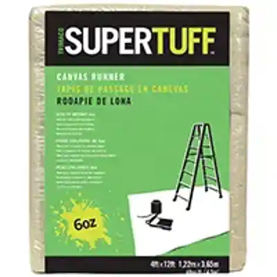 SUPERTUFF 4 X 12 FT 6 OZ CANVAS DROPCLOTH RUNNER (56707) GREEN - Arlington Coal & Lumber