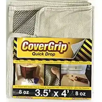 COVERGRIP 3.5 X 4 FT 8OZ NO-SLIP DROP CLOTH (35408) - Arlington Coal & Lumber