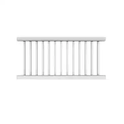 TREX TRANSCEND WHITE HORIZONTAL 6' X 36" RAIL KIT (TOP & BTM RAIL, HARDWARE, ADJ. FOOTBLOCK, BALS) - Arlington Coal & Lumber