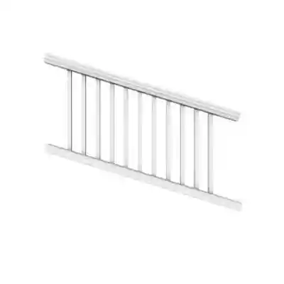 TREX TRANSCEND WHITE STAIR 6' X 36" RAIL KIT (TOP & BTM RAIL, HARDWARE, ADJ. FOOTBLOCK, BALS) - Arlington Coal & Lumber