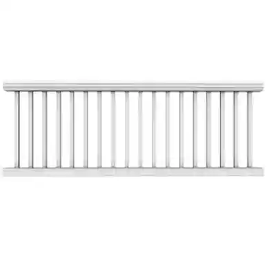 TREX TRANSCEND WHITE HORIZONTAL 8'' X 36" RAIL KIT (TOP & BTM RAIL, HARDWARE, ADJ. FOOTBLOCK, BALS) - Arlington Coal & Lumber