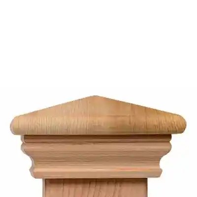 6 X 6 WESTERN RED CEDAR SLIP-OVER 'FEDERAL SERIES' POST CAP (FC512) - Arlington Coal & Lumber